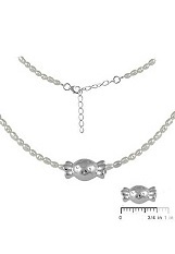 outstanding little cultured rice pearl necklace for babies and children